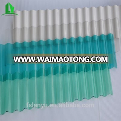 Corrugated solid polycarbonate roof transparent plastic tiles